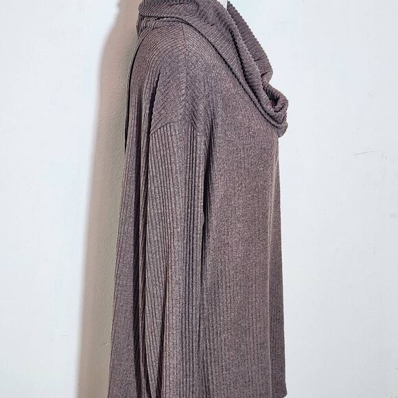 Jane and Delancey Brown Ribbed Knit Cowl Neck Pullover NWT Size XL - Picture 4 of 10